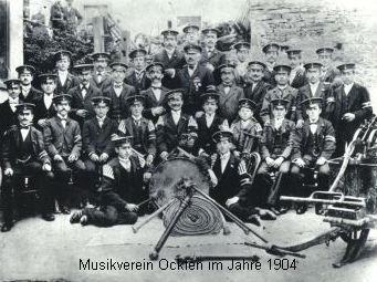 Musikverein Ockfen im Jahre 1904